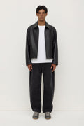 Slim Fit Black Leather Jacket