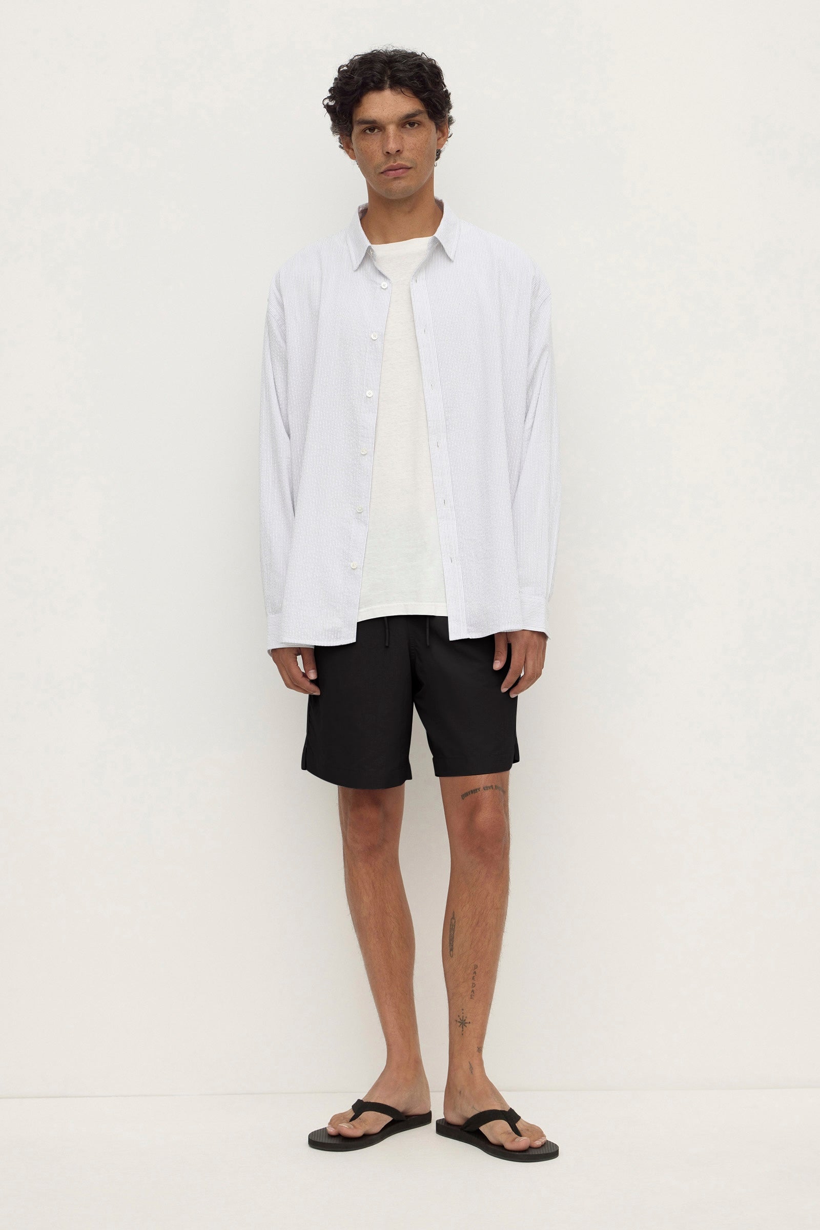 Slim Fit True Black Swim Short