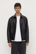 Regular Fit Black Leather Jacket