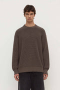 Slim Fit Bark Cotton Rib Knit