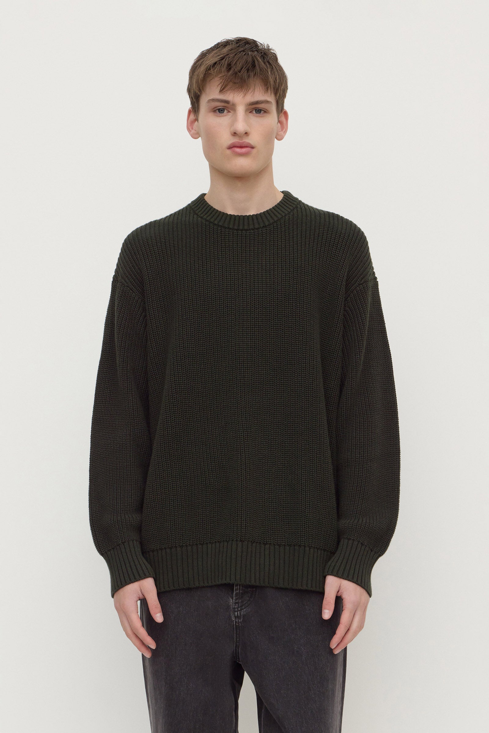 Slim Fit Valley Cotton Rib Knit