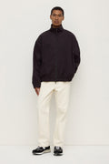 Regular Fit Black Cotton Jacket