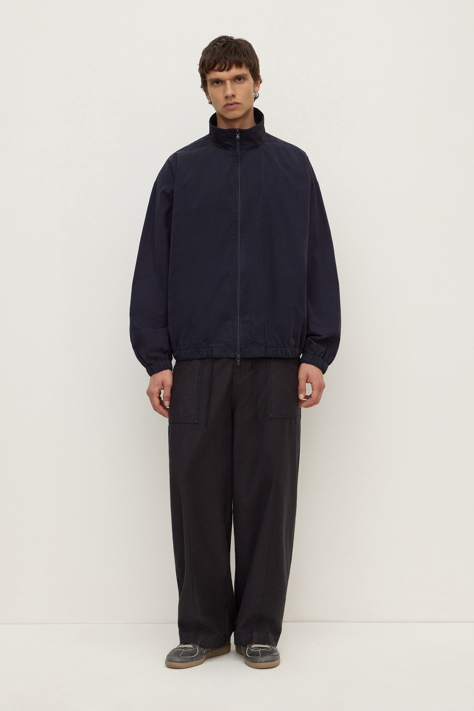 Regular Fit True Navy Cotton Jacket