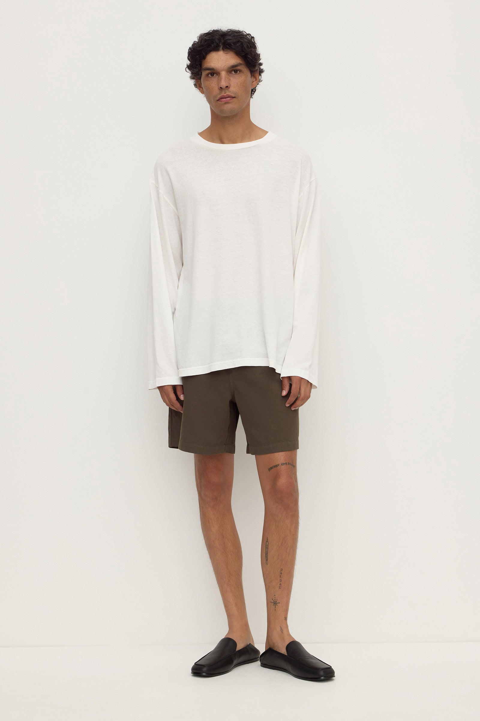 Regular Fit Dark Military Twill Short