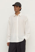 Classic Fit White Cotton Long Sleeve Shirt