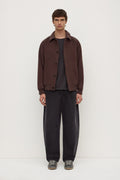 Classic Fit Ganache Wool Bomber Jacket