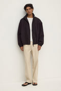 Regular Fit Pebble Pleated Chino