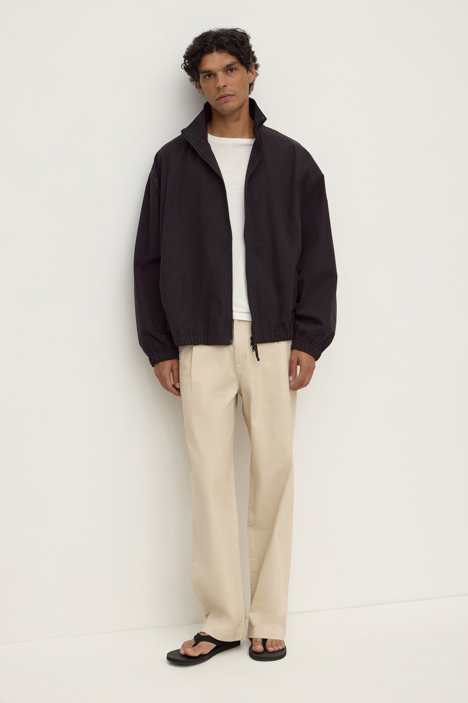 Regular Fit Pebble Pleated Chino