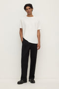 Regular Fit True Black Pleated Chino