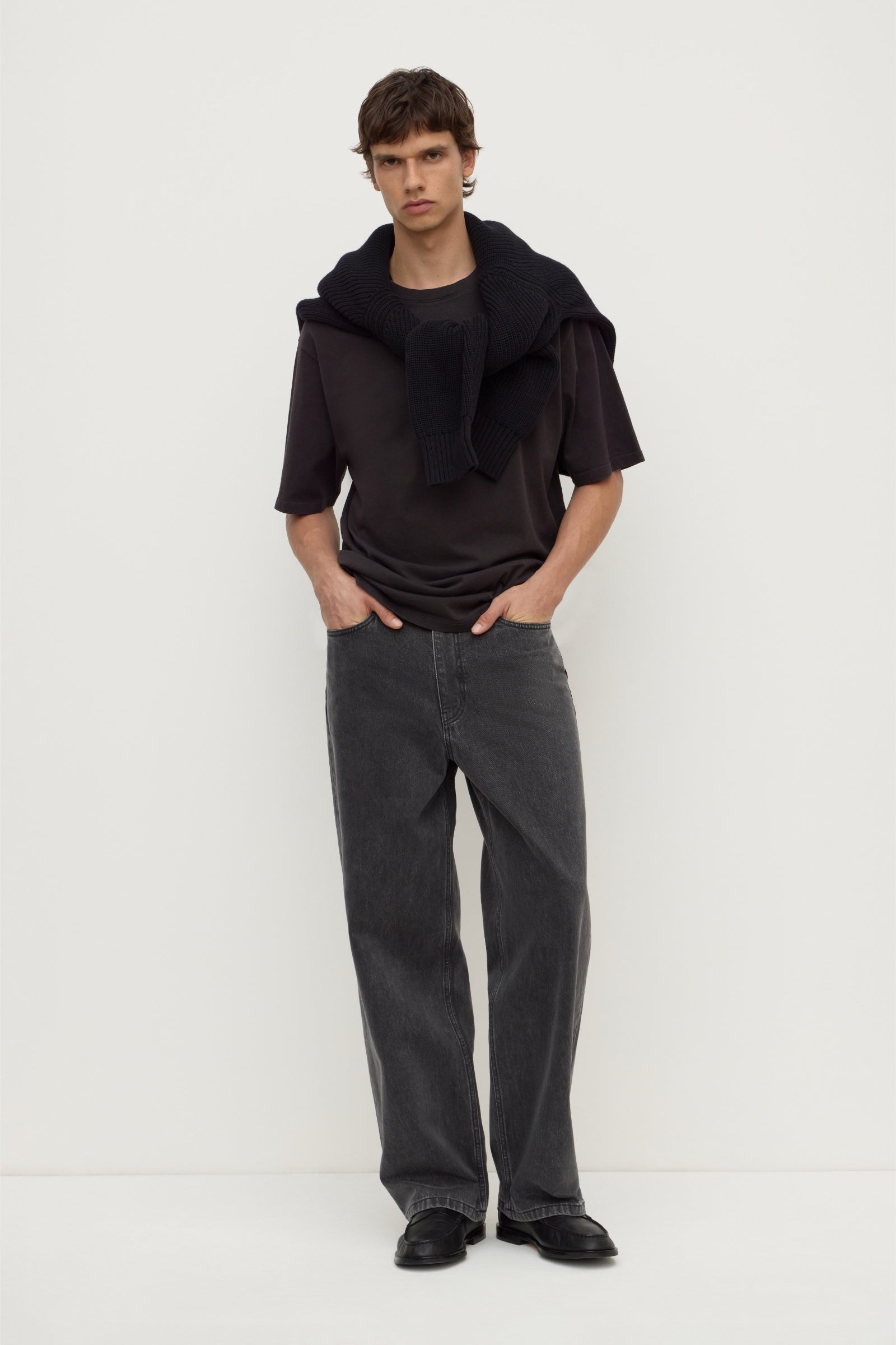 Wide Leg 90s Black Denim Jean