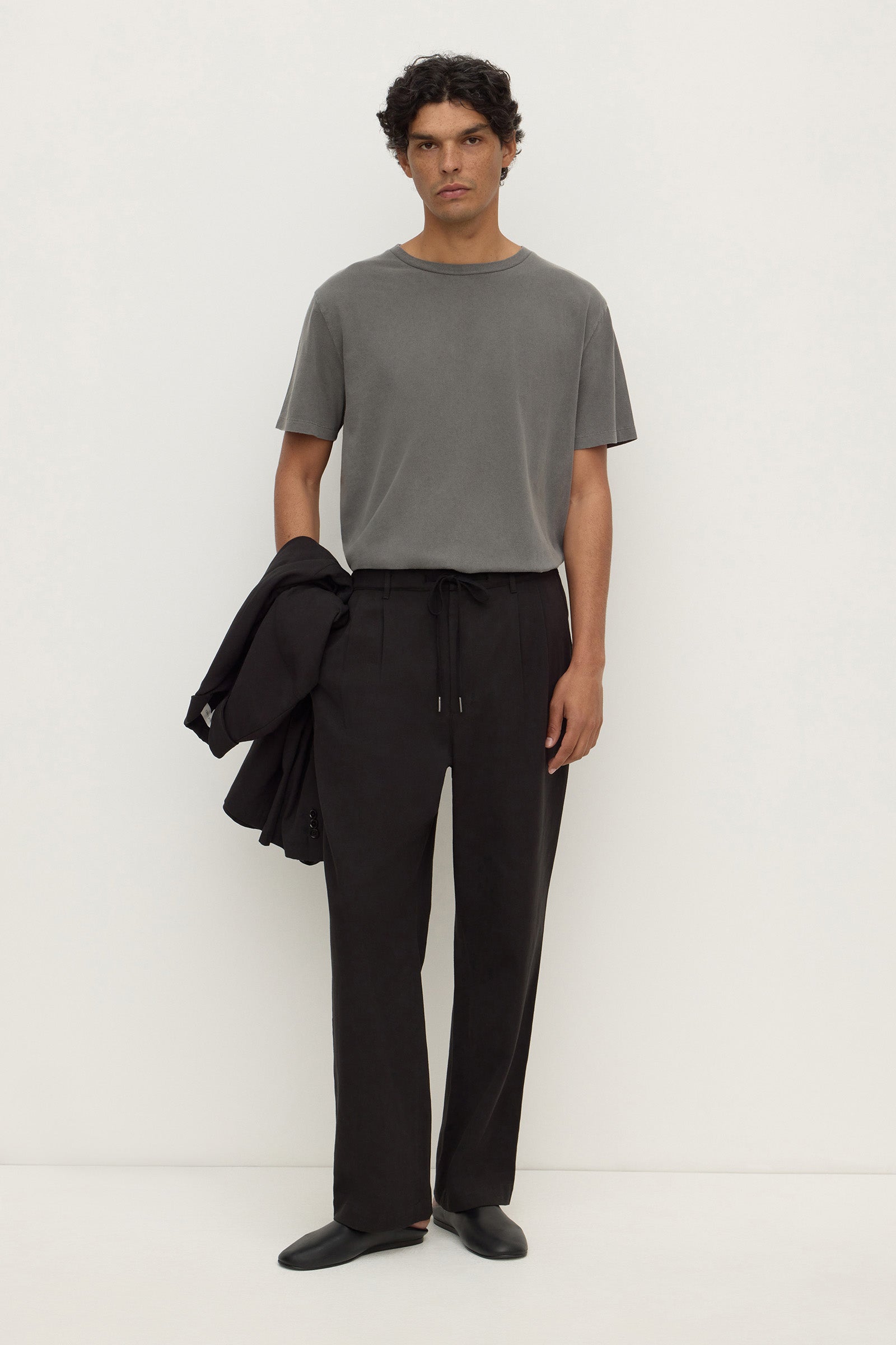 Slim Fit Black Tailored Pant