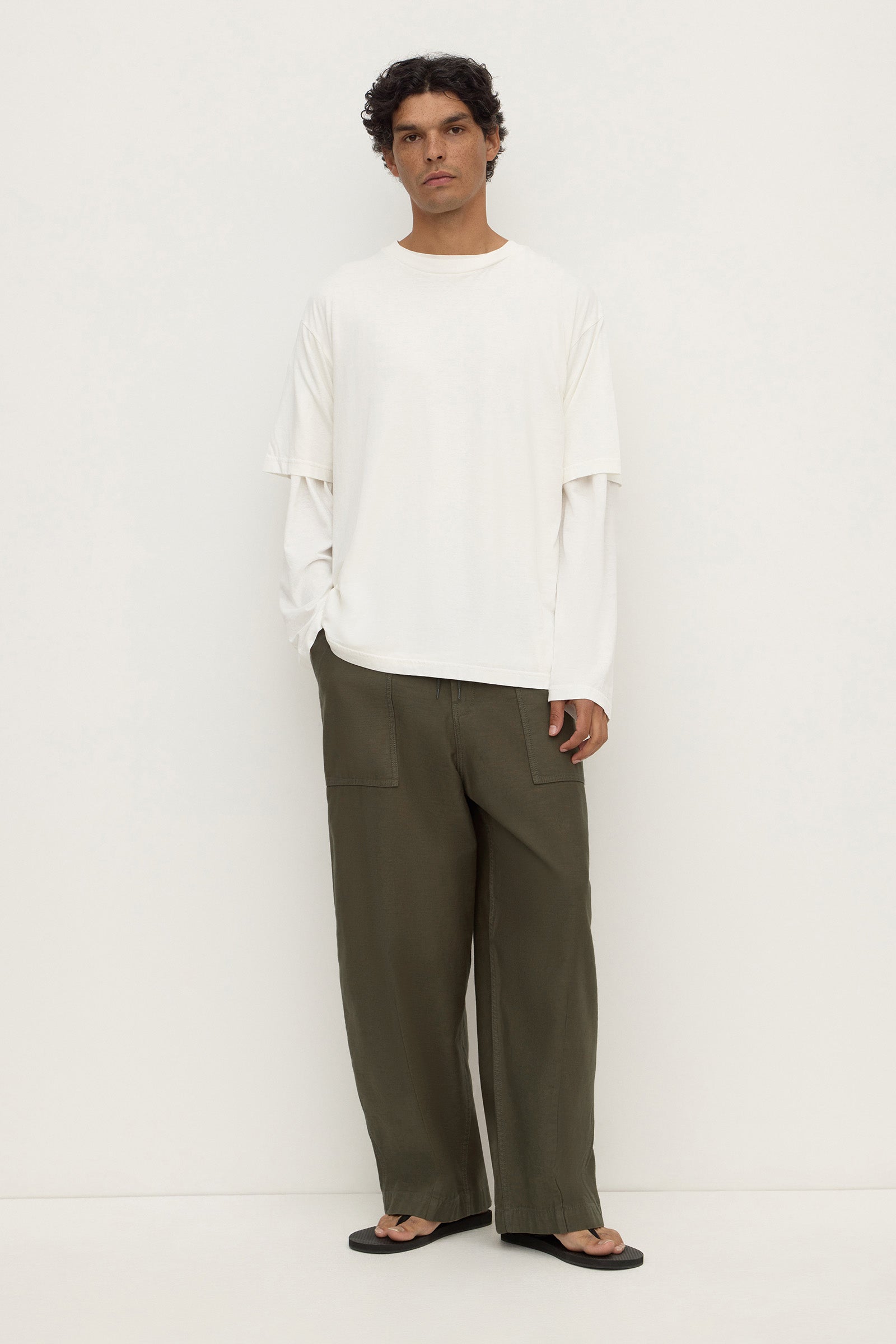 Regular Fit Dark Military Military Pant